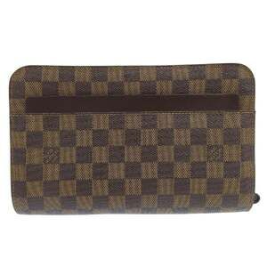 LOUIS VUITTON Brown Damier Clutch Bag